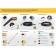 Steher color nozzle set for a G-280 Pro pistol, color, 5 pcs