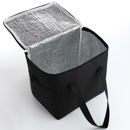 Thermosuma with lightning, external pocket, 10 l, black color-2