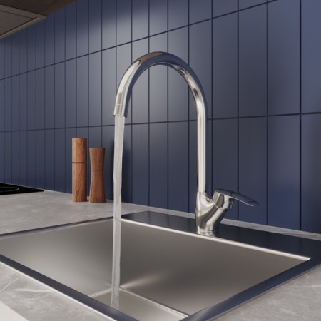 MILARDO RORA RORSB0JM05 kitchen mixer, pour 222 mm, chrome-2