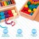 Game set for studying forms and counts, flowers and motor skills according to the methodology of Friedrich Frebeel