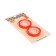 Set 2 pieces, adhesive tape textual (renamed) 75mm x 10m, orange fluorescent
