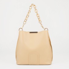 Cross-Bodi bag, Magnet, long belt, beige color