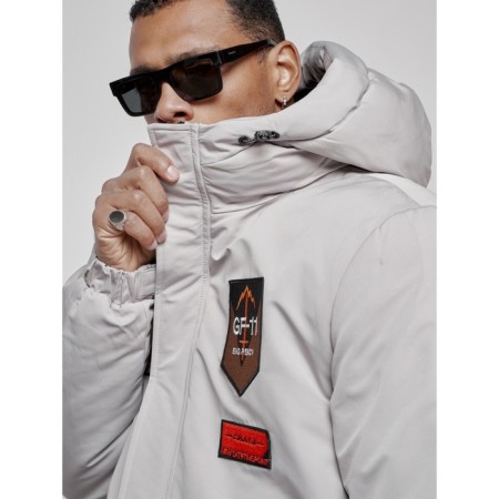 Male jacket, size 52, gray color-9