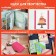 Adhesive Washi d/decor "pastel" 7 warm colors, 15 mm x 3 m (set 7 pc) rice paper