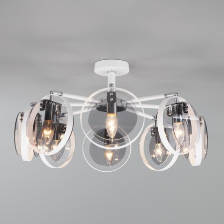 Ceiling lamp in the style of loft Gallo, 60W, E14, 91.5x91.5x18.5 cm-3