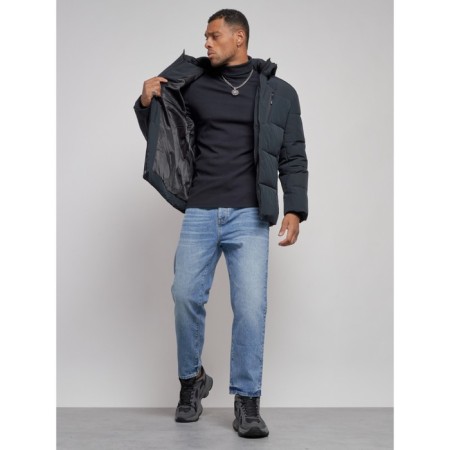 Male Winter jacket, size 48, dark blue color-13