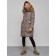 Coat insulated winter female, size 52, brown color