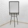 Flipchart (magnetic marker board) is adjustable in height, board size 90 × 60 cm