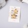 Hair crab "Liberty" (set 2 pcs) Flower, 1.5 cm, gold