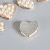 Decor for creativity plastic "Golden Heart in Pearls" set of 15 pcs 1.7x1.5 cm