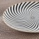 Ceramic dessert “spiral” plate, d = 20.5 cm, black and white color
