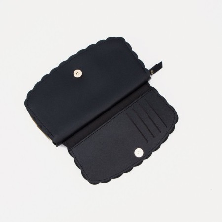 Women's wallet with lightning, black color-3