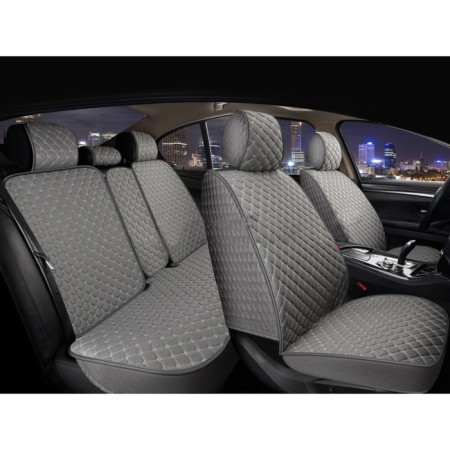 Carfashion Linen Cube Plus sets, set for the entire interior, textiles, dark gray/light gray 977269