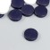 Beads for creativity wood "flat circle" set of 20 pcs white, dark blue 0.4x1.5x1.5 cm