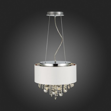 Suspension lamp ST LUCE. SL1350.503.04. Lacchia. 4x40 watts, E14, 40x40 cm, chromium color-10
