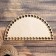 Holler blank "Half a circle", bottom plywood 3 mm, 20 × 10 cm, d = 9mm