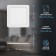 Lamp built -in era LED, IP20, 16W, 193x193x10 mm, 6500k, 750lm, white color