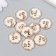 Decor for creativity Plastic "Bunny in the Circle" White, gold 0.3x1.8x1.8 cm