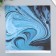 Scrapbooking paper "Blue paint stains" density 180 g 30.5x32 cm