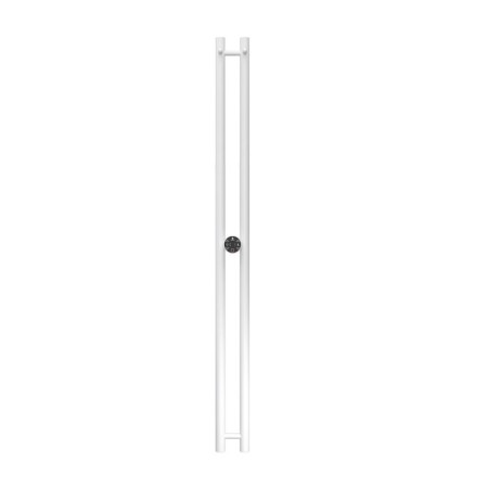 Terminus duo electric heated towel rail "Circle", 1400x114 mm, white matte-1