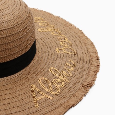 Women's hat minku brown color, rr 56-58-2