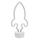 Spinker "Rocket" LED from 3AA batteries (not in the kit) 14.5x8.5x26.8 cm Risalux