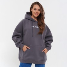 Female sweatshirt, dark gray color, size 42-46 (One size)