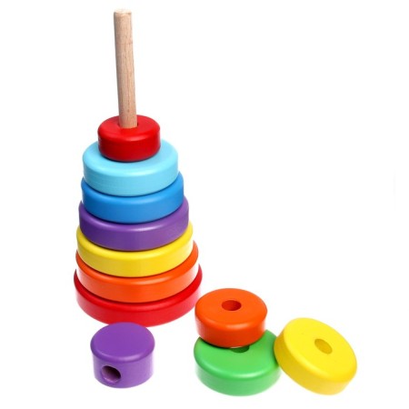 Pyramid wooden large "Circle"-1