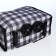 Folding bag on Velcro, 2 wheels, black/white color