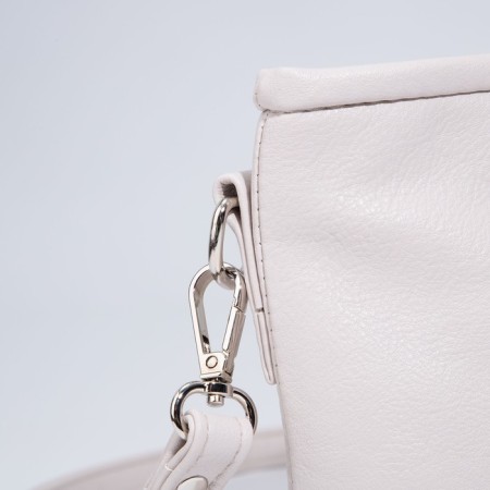 Cross-Bodi Bag on a zipper, beige color-3