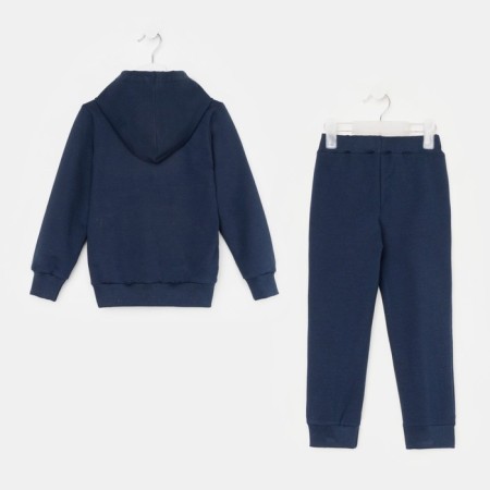 Costume for a boy (sweatshirt/pants), dark blue color, height 104-8