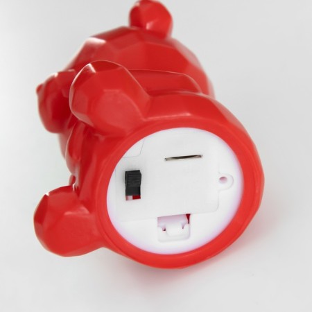 Night -night "Bear with heart" 2W Led LR44 red 4x5x7cm-8