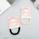 Hair gum "Sport" rope, 5 cm, beige black