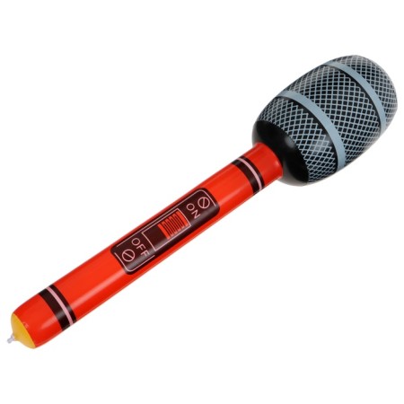 Inflatable toy "microphone", 65 cm, sound, color mix-4