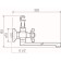 Bath mixer "RMS" SL71-143P, pour 300 mm, shower set, zinc, chromium