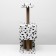 House for cats with a clamp "two -level", 72 x 37 x 110 cm, jute, Dalmatian