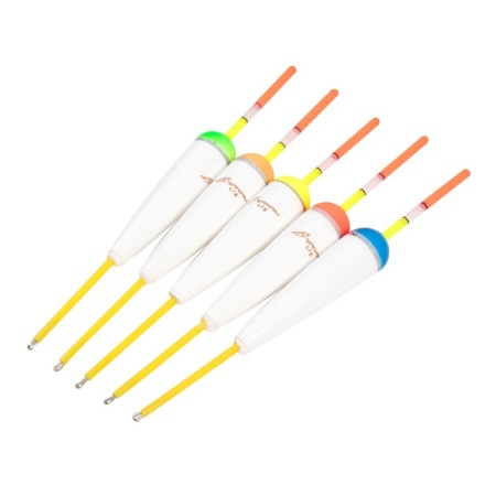Flot Yaman "cone" with colored antenna, polystyrene, 4.7 g, color mixt. 5 pcs.-1