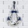 Thermometer "anchor with a chain" on the wall, 17.5 x 23 x 4.5 cm
