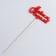 Topper "Happy New Year, with a cap", 10x6cm, red giving beautifully