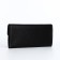 Women's wallet on the button, black color
