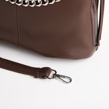 Love bag with lightning, brown color-4
