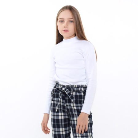 Baby turtleneck, white color, height 116 cm