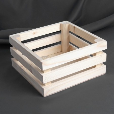 Needlework box, wooden, 20 × 20 × 10 cm-1