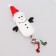 Soft toy for dogs "Snowman with a rope" with a squeak, 39 x 13 cm