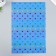Foamiran holography "Circles and peas on blue" 2 mm format A4 set 5 sheets