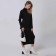 Women's costume (jumper/skirt), black color, size One size (46-50)