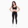 Female leggings, black color, size 46