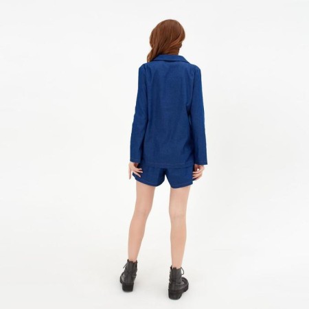 Women's costume (jacket, shorts) minku: enjoy Blue color, size 44-1
