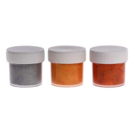 Acrylic paint, set of 3 colors x 20 ml, "ray", metallic-2