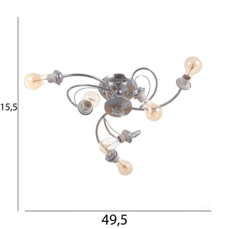 Causte "Venda" BP 6x40W E27 Chrome Model: 2800089-8